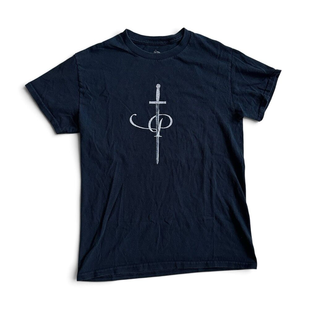 POPPY Godless Goddess Tour 2023 T-Shirt Black Sword Cross S OFFICIAL MERCH